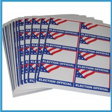 Self-Adhesive ELECTION OFFICIAL Name Badge Packs