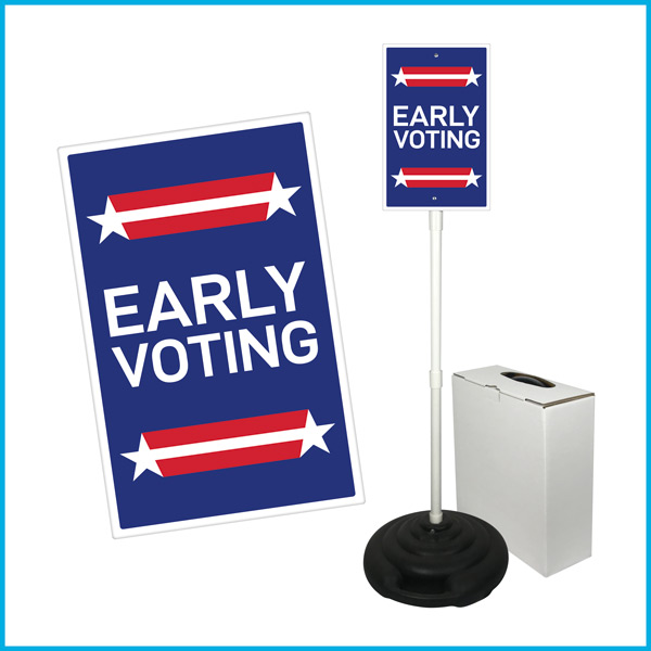 EARLY VOTING Weightable Base Sign Sets