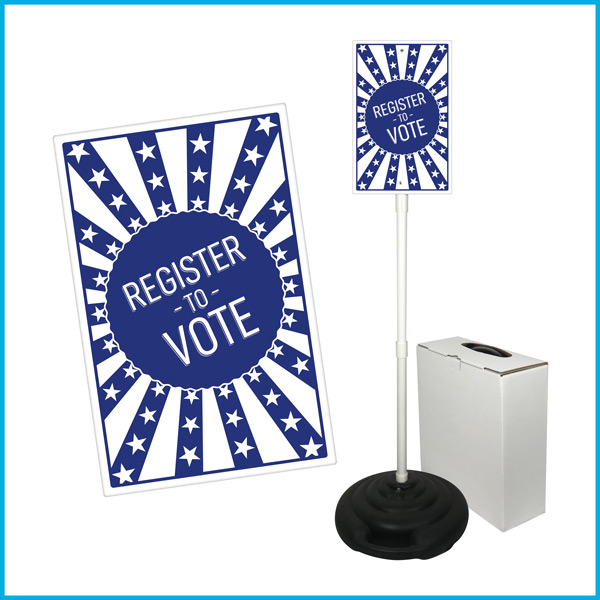 REGISTER TO VOTE Weightable Base Sign Sets