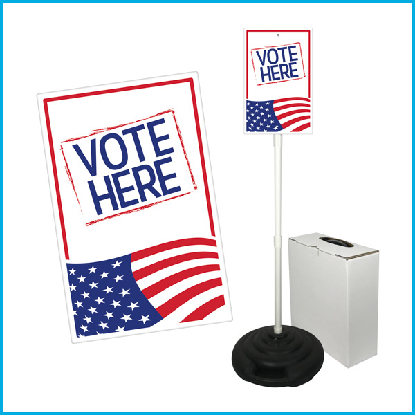 VOTE HERE Weightable Base Sign Sets