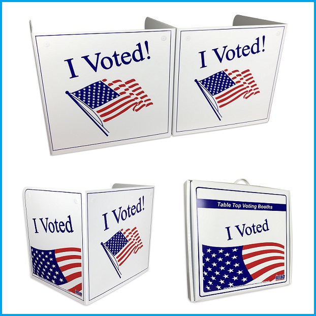 Table Top Voting Booth Kit (6 Booths & 1 Carrying Case)