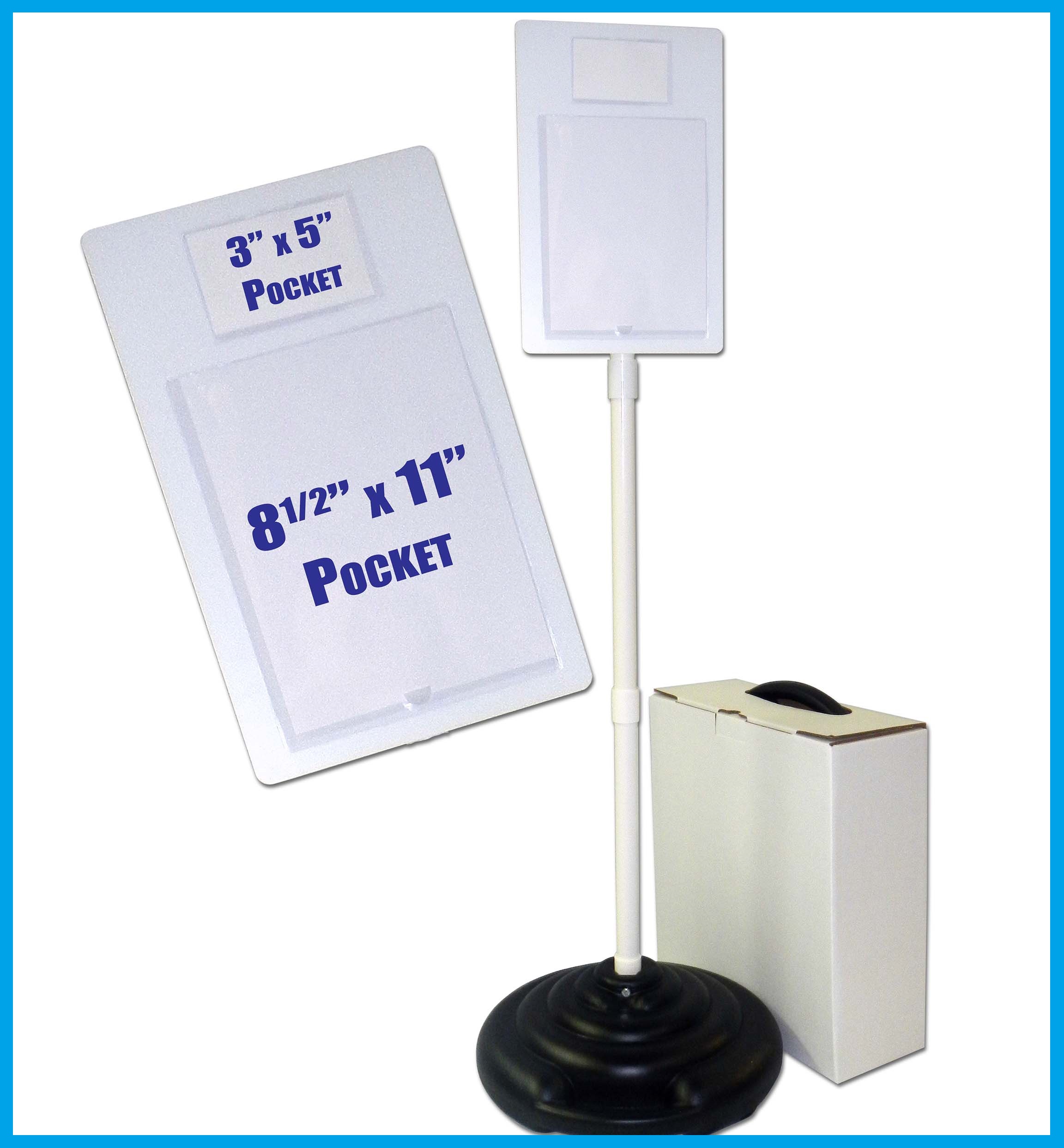 Pocket Plus Sign Set with Weightable Base