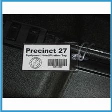 Equipment Tags with Barcode Inserts