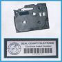 1" Matte Silver Labeling Cartridges