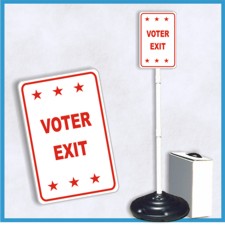 VOTER EXIT Weightable Base Sign Sets