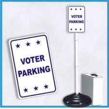 VOTER PARKING Weightable Base Sign Sets