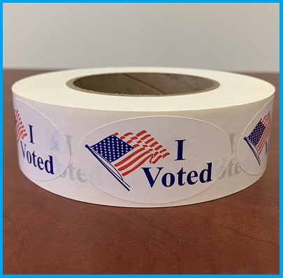 I Voted Stickers, XL Series, 2.5