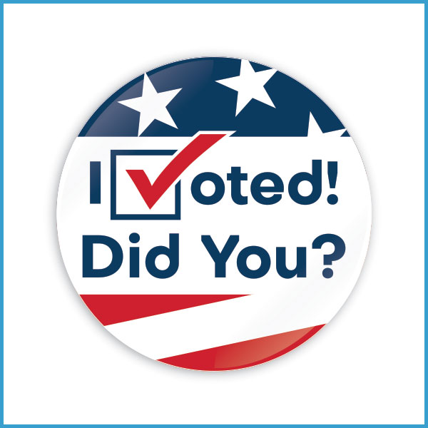 I VOTED! DID YOU? Buttons, 3