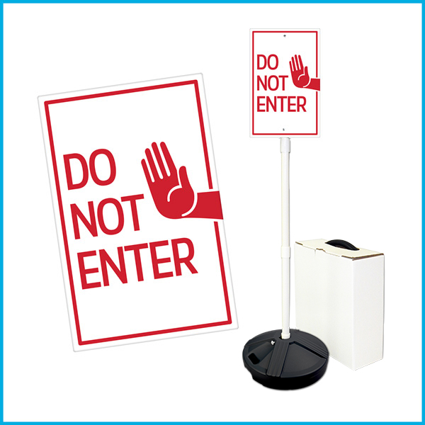 DO NOT ENTER Weightable Base Sign Sets