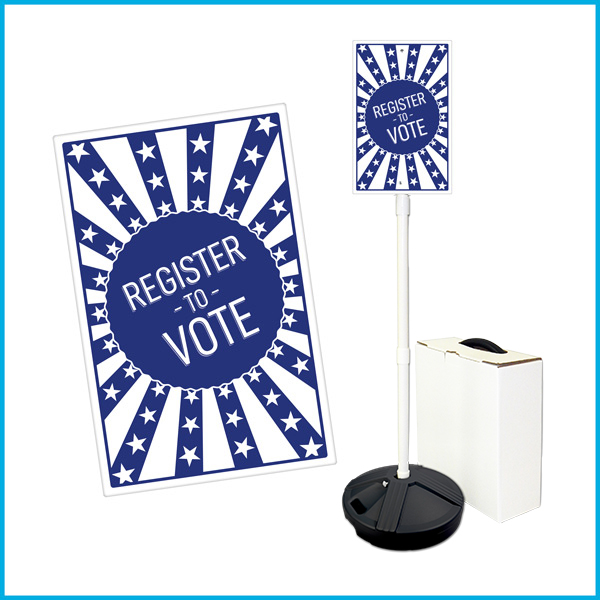 REGISTER TO VOTE Weightable Base Sign Sets