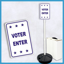 VOTER ENTER Weightable Base Sign Sets