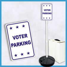VOTER PARKING Weightable Base Sign Sets