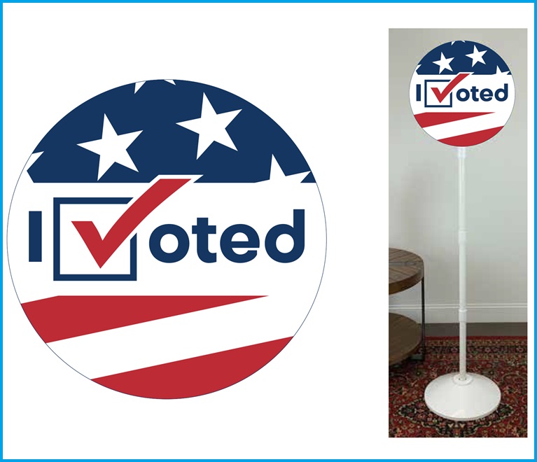 I VOTED Selfie Sign Sets with Transport Bag