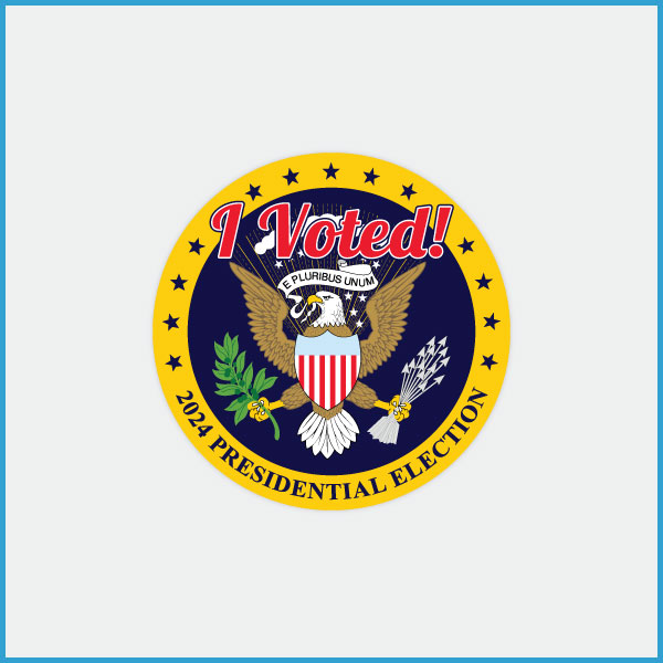 "I Voted! 2024 Presidential Election" Stickers, Limited EditionIntab