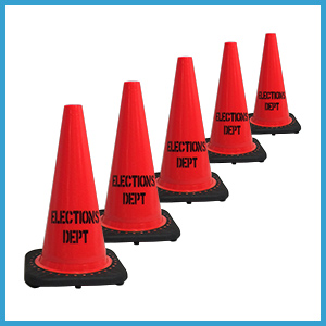 ELECTIONS DEPT Cones, 18